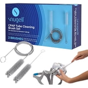 CPAP Tube Cleaning Brush by Snugell | Tube and CPAP Mask Cleaning Brush | Standard 22mm Tubing Diameter | Clean Exterior and Interior of Tubing and Mask | Flexible Brush 84 in | Handy Brus