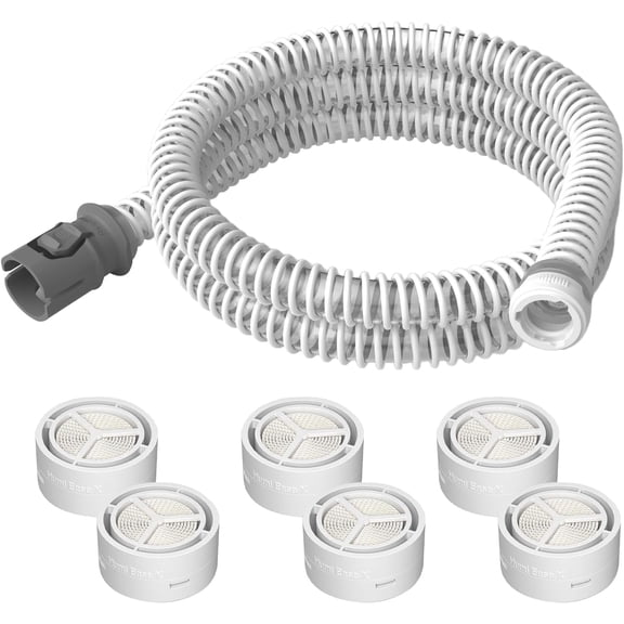 CPAP Tubing Replacement for AirMini with 6-Pack HME Filters, Compatible with AirMini CPAP Machine, P10 N20 N30 & F20 Nasal Masks