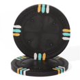 thumbnail image 1 of CPBL12-Black-25 Roll of 25 - Black Blank Claysmith 12 Stripe Poker Chip - 13, 1 of 1