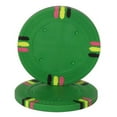 thumbnail image 1 of CPBL12-Green-25 Roll of 25 - Green Blank Claysmith 12 Stripe Poker Chip - 13, 1 of 1