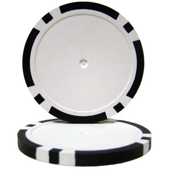 CPBL14-BLACK-25 Roll of 25 - Black Blank Poker Chips - 14 Gram