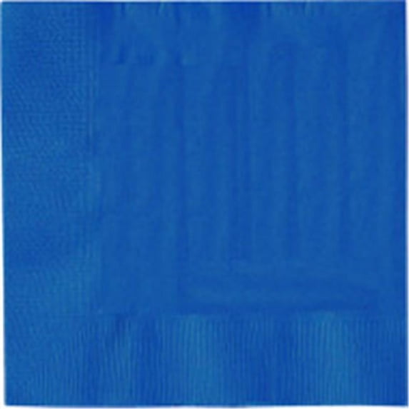 CPC 1313MB Marine Blue Disposable 2-Ply 1 by 4 Fold Lunch Party Napkins, Case of 50