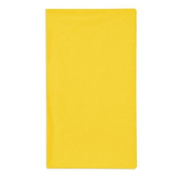 CPC 1616BY Bright Yellow Disposable 2-Ply 1 by 8 Fold Dinner Party Napkins, Case of 50