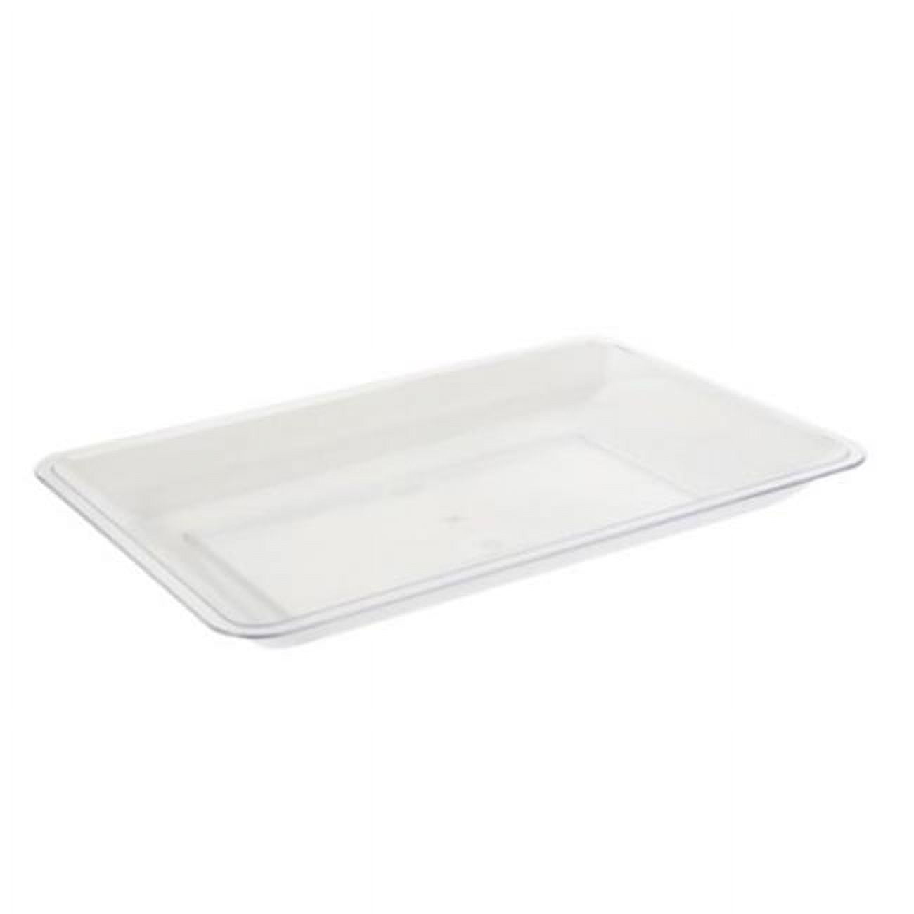 CPC 1718BP 12 x 18 in. Clear Hard Plastic Rectangular Platter Tray