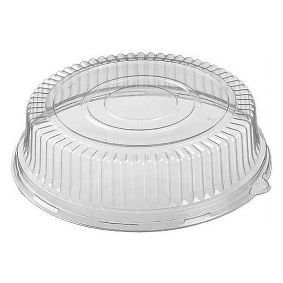 CPC 51230 R3JC 12 in. Ebony Cater Tray Dome PET Lid - Case of 50