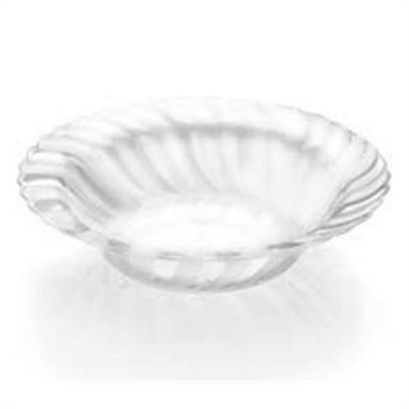 CPC B12ELCP 12 oz Elegant Disposable Hard Plastic Soup Bowls, Clear - Case of 218 - 12 Case of 18