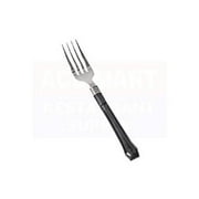 CPC DUETBF 7 in. Duet Black & Silver-Like Heavy Disposable Plastic Forks, Case of 20