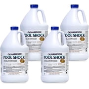 CPDI Champion Pool Shock 1-Gal 12.5% Commercial-Grade Liquid Chlorine, 4 Pk