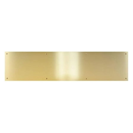 CPG Products - Metal Aluminum Kick Plate - 3/64-inch Thick - Choose The Height and Width for Your Door (Brass Tone, 10" X 34")