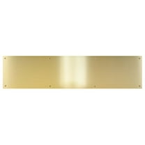 CPG Products-Metal Door Kick Plate-Brass Tone 6"x28"-for 30" Doors-Wood&Metal Mounting-Door Protection-Door Plate-Adds Curb Appeal-Commercial Grade
