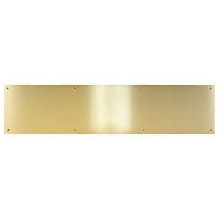 CPG Products-Metal Door Kick Plate-Brass Tone 8"x34"-for 36" Doors-Wood&Metal Mounting-Door Protection-Door Plate-Adds Curb Appeal-Commercial Grade
