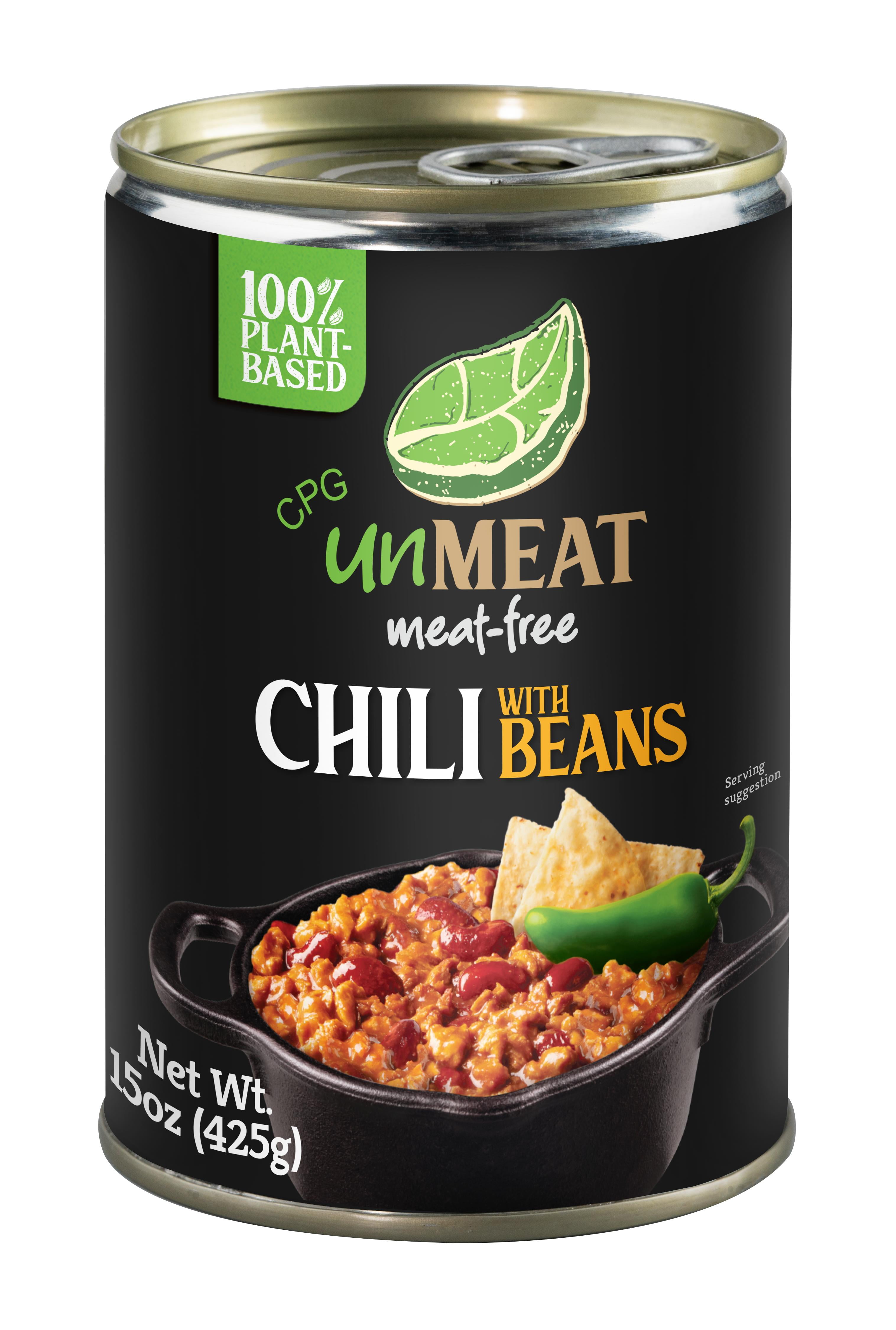 CPG unMEAT Chili with Beans, 15oz Can
