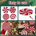 thumbnail image 1 of CPHDW7 6 Pack Christmas Picks, Red White Lollipop Ornament Set for Tree Garland Wreath Decor, Candy Cane Style Sign Picks for Holiday Vase Centerpiece Display, 1 of 7