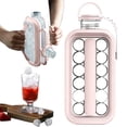 thumbnail image 1 of CPHDW7 Portable Ice Ball Maker Kettle, Leak-Proof Ice Cube Tray for Whisky Coffee Beer, Slow-Melting Round Ice Cubes for Home Bar Picnic Party Pink, 1 of 9