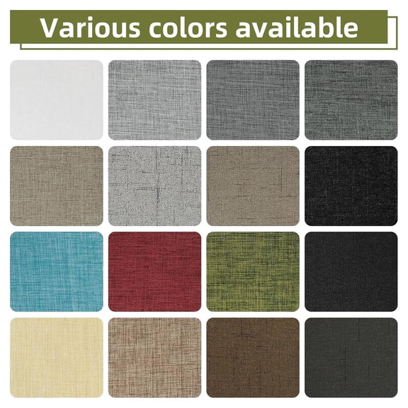 CPHDW7 Self Adhesive Repair Patch, Linen Fabric Tape for Sofa Couch and Furniture, Strong Bonding Iron On Patch for Car Seats and Bags