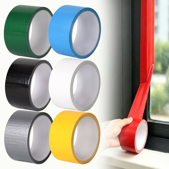 CPHDW7 Waterproof Duct Tape, Heavy Duty Single Sided Cloth Tape with Strong Adhesive, Multipurpose Repair Sealing Tape for Indoor Outdoor Use