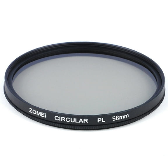 CPL Circular Polarizer Camera Filter Optical Glass for DSLR Camera Lens - 58mm