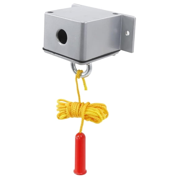 CPM-1H Nema 4 Ceiling Pull Switch with Heater - Exterior Surface Mount, Rotating Swivel SPST - Aluminum Die Cast Enclosure, 24VAC/110VAC