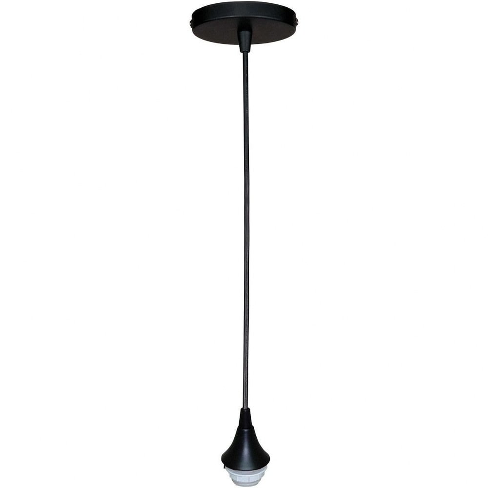 Elegant Matte Black Mini Pendant Light with Polished Nickel Finish