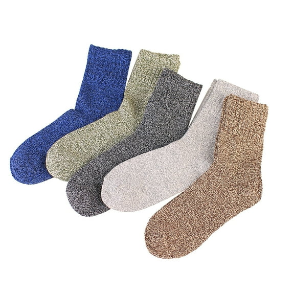 CPNG 5pcs Women's Ladies Girls Wool Socks for Women Warm Winter Socks Thermal Socks Cozy Crew Socks for Women Thick Hiking Boot Socks