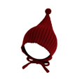 thumbnail image 1 of CPNG Baby Balaclava Knit Pointed Hat with Pom-Pom – Soft Ribbed for Sensitive Skin, Adjustable Tie for Active Infants, Autumn/Winter Outing Headwear, Cozy Warm & Matches Baby Outfits, 1 of 6