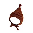 thumbnail image 1 of CPNG Baby Balaclava Knit Pointed Hat with Pom-Pom – Soft Ribbed for Sensitive Skin, Adjustable Tie for Active Infants, Autumn/Winter Outing Headwear, Cozy Warm & Matches Baby Outfits, 1 of 5