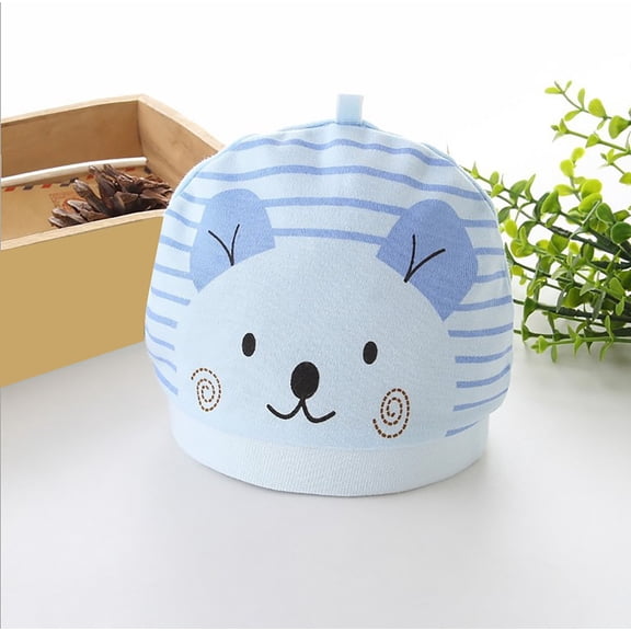 CPNG Baby Beanie Cotton Lightweight Cute Graphic Double Layer Super Soft Thermal Warm Infant Cap Cuffed Infant Girl Winter Hat Warm Soft Cartoon Fall Hats Cap