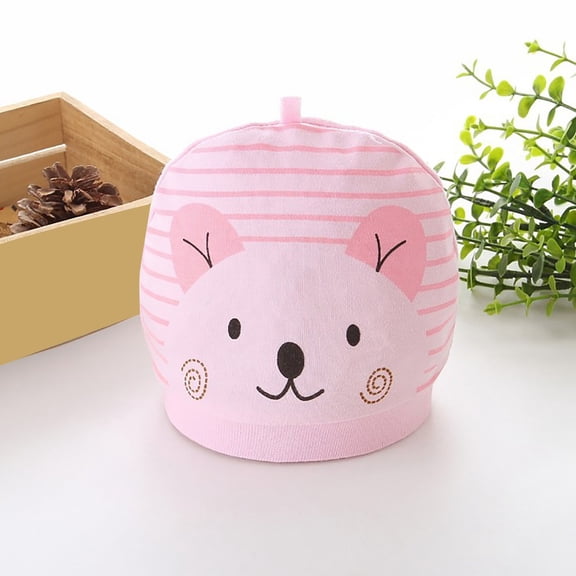 CPNG Baby Beanie Cotton Lightweight Cute Graphic Double Layer Super Soft Thermal Warm Infant Cap Cuffed Infant Girl Winter Hat Warm Soft Cartoon Fall Hats Cap