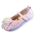thumbnail image 1 of CPNG Baby Girls Chinese Style Silk Shoes Hanfu Embroidered Shoes Fashionable Children Performance Children Embroidered Sandals, 1 of 6