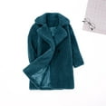 thumbnail image 1 of CPNG Baby Girls Faux Fur Duffle Overcoat Teddy Long Coat Sherpa Jacket Windproof Thick Cardigan Trench Lapel Parka Coat Kids Winter Fleece Jacket Warm Outwear Clothes, 1 of 7