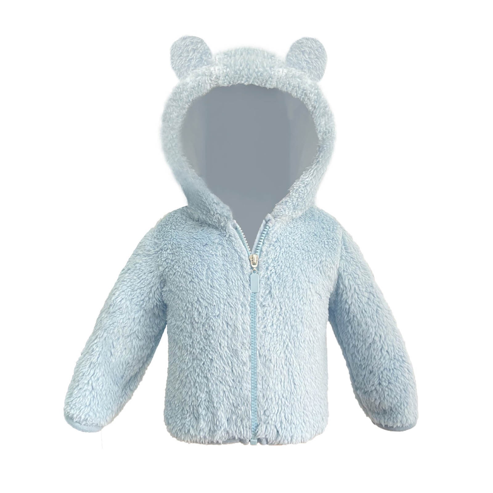 Baby Boy Reddish Brown Fleece Winter Hoodie & Pajama Set