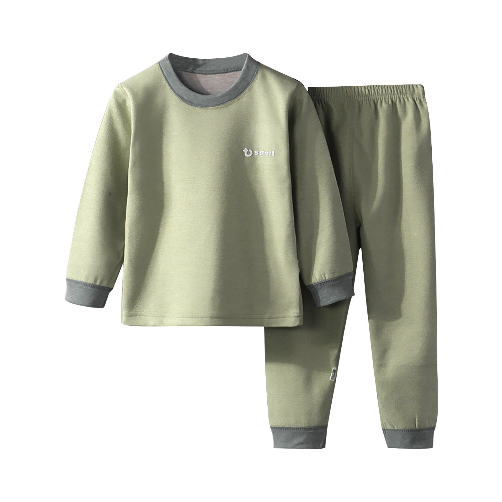 CPNG Boys Girls Home Clothing Nightwear Set Thick and Warm Long Sleeve ...