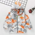 thumbnail image 1 of CPNG Boys Girls Letter Graphic Rain Jackets Ski Snow Lightweight Waterproof Rain Wear Hooded Raincoats Outdoor Windbreakers for Kids Rain Coat, 1 of 9
