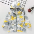 thumbnail image 1 of CPNG Boys Girls Letter Graphic Rain Jackets Ski Snow Lightweight Waterproof Rain Wear Hooded Raincoats Outdoor Windbreakers for Kids Rain Coat, 1 of 9