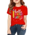 thumbnail image 1 of CPNG Boys' and Girls' Summer Short Sleeve T Shirt Personalized Back To School Printing Crewneck Soft Tops T-Shirts(Red,2-3 Years), 1 of 8