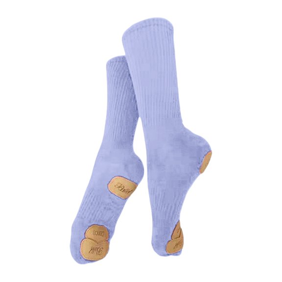 CPNG CPNG Girls Non-Slip Dance Socks Barefoot Workout Socks Breathable Cotton Middle Calf Stockings with Grip Soles for Ballet Dance Practices and Playtimes
