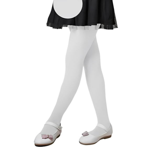 CPNG CPNG Ultra Soft Ballet Tights for Girls - Solid Color Elastic Footed Tights for Toddler Girls - School Uniform Skirts Semi Opaque Warm Stockings