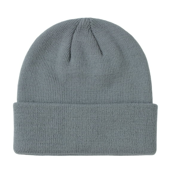 CPNG Cotton Double Layer Knit Daily Cuffed Beanie Hat Knit Warm Thick Acrylic Winter Hats for Girls, Slouchy Beanies Cuffed Skull Cap Warm Ski Hat