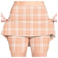 thumbnail image 1 of CPNG Girl's Athletic Skorts Sporty Skirts with Shorts Little Girl Plaid Print High Waisted Stretchy Skort Sporty Skorts, 1 of 6