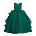 thumbnail image 1 of CPNG Girls' Elegant Sleeveless Lace & Tulle Flower Girl Dress with Embellished Bodice & Ruffled Skirt – Perfect for Weddings, Birthday Parties, and Special Occasions, 1 of 9