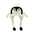 thumbnail image 1 of CPNG Girls Knit Hat Soft Thermal Knit Cap Cute Penguin Plush Fuzzy Beanie Hats Boys Winter Warm Flecce Lining Cap with Earflap for Outdoor Cold Weather, 1 of 4