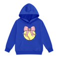 thumbnail image 1 of CPNG Girls Oversized Hoodie Softball Bow Printed Long Sleeve Hooded Pullover Sweatshirt Comfort Loose Casual Hoodie Sweatshirt Tops, 1 of 5