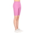 thumbnail image 1 of CPNG Girls Shorts Pure Cotton Leggings Dance Biker Cartwheel Shorts Solid Color Cropped Tight Shorts(Pink,8-9 Years), 1 of 9