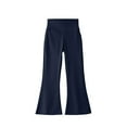 thumbnail image 1 of CPNG Girls Spring Autumn Solid Color Flare Pants High Waist Bell Bottom Stretchy Slim Fit Soft Leggings Fashion Streetwear(Grey,5-6 Years), 1 of 7