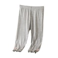 thumbnail image 1 of CPNG Girls Spring Summer Thin Knitted Leggings Pants Solid Color High Waist Slim Fit Leggings Stretchy Capri Legging Tight Pants, 1 of 4