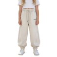 thumbnail image 1 of CPNG Girls Sweatpants Elastic High Waist Wide Leg Baggy Sweat Pants with Letter Embroidery Fashionable Casual Loose Jogger Pants Streetwear, 1 of 5