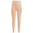 thumbnail image 1 of CPNG Girls Thin Cropped Leggings High Waisted Compression Pants Stretch Active Dance Yoga Tights for Kids Teen Workout Running(Khaki,1-2 Years), 1 of 7