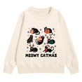 thumbnail image 1 of CPNG Girls and Boys Christmas Sweatshirt Cute Printed Crewneck Long Sleeve Pullover Sweatshirts Casual Daily Pullover Top, 1 of 5