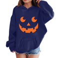 thumbnail image 1 of CPNG Girls and Boys Halloween Hoodies Long Sleeve Hooded Sweatshirt with Halloween Theme Print Loose Fit Casual Daily Pullovers Tops, 1 of 6