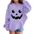 thumbnail image 1 of CPNG Girls and Boys Halloween Hoodies Long Sleeve Hooded Sweatshirt with Halloween Theme Print Loose Fit Casual Daily Pullovers Tops, 1 of 6
